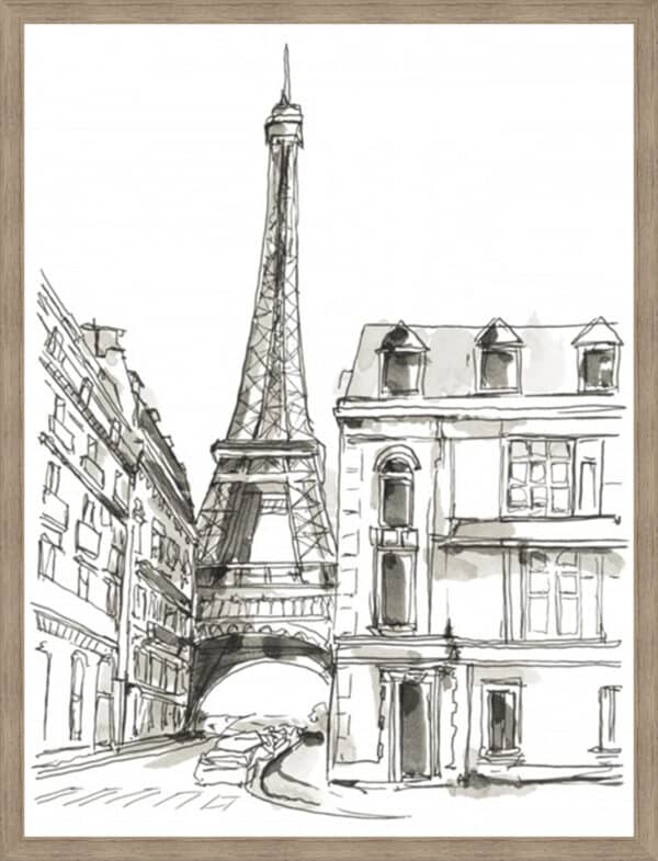 Pen & Ink Travel Studies I - Framed to Edge - Image 2