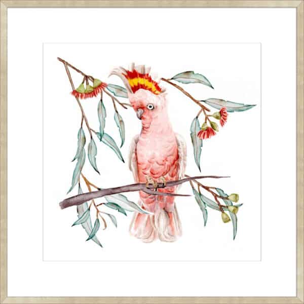 Pink Cockatoo I - 10cm Mount Board - Image 2