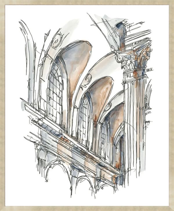 Plein Air Interior Study I - Framed to Edge