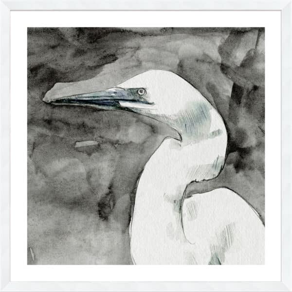 Solemn Egret II - 5cm White Border - Image 2