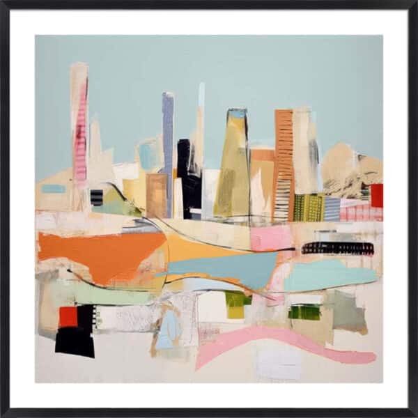 Vibrant Abstract City II - 5cm White Border - Image 4