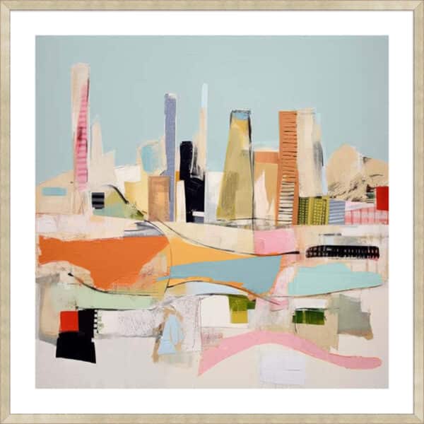 Vibrant Abstract City II - 5cm White Border - Image 2