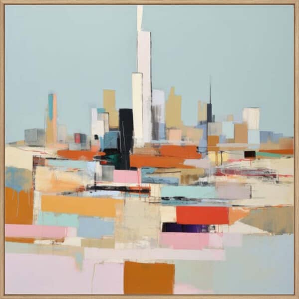 Vibrant Abstract City I - Canvas