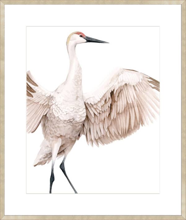 Whooping Crane I - 10cm Mount Board - Image 5