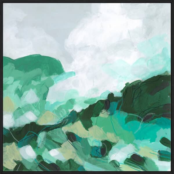 Aqua Valley I - Canvas - Image 4