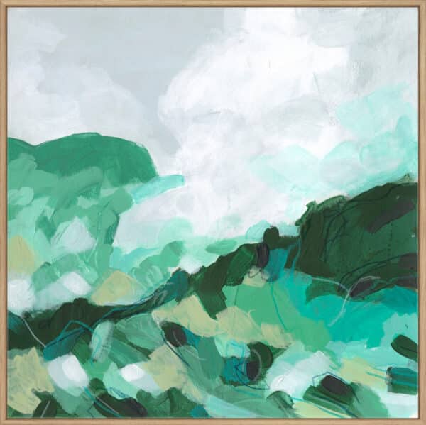 Aqua Valley I - Canvas - Image 2