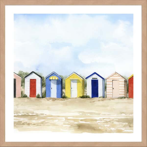 Beach Boxes II - 5cm White Border