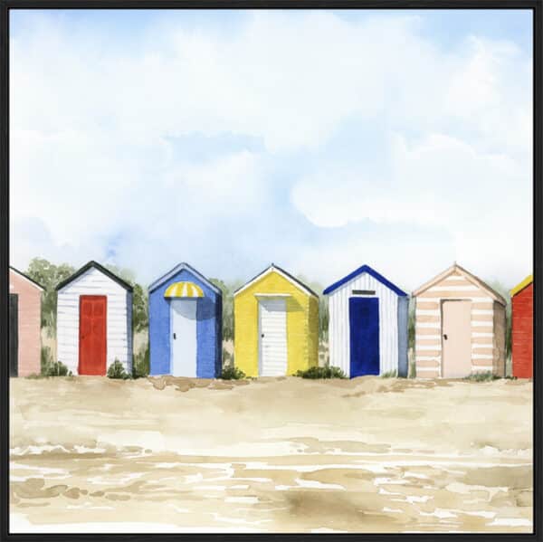 Beach Boxes II - Canvas - Image 3