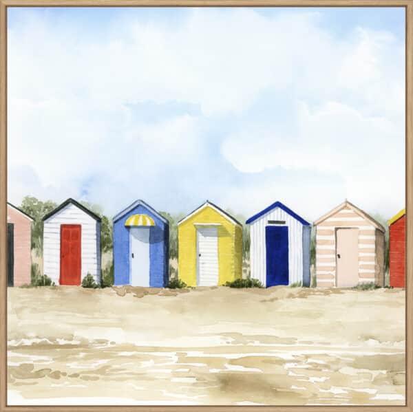 Beach Boxes II - Canvas