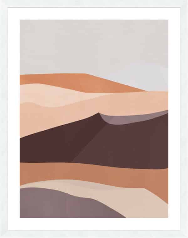 Desert Dunes III - 5cm White Border