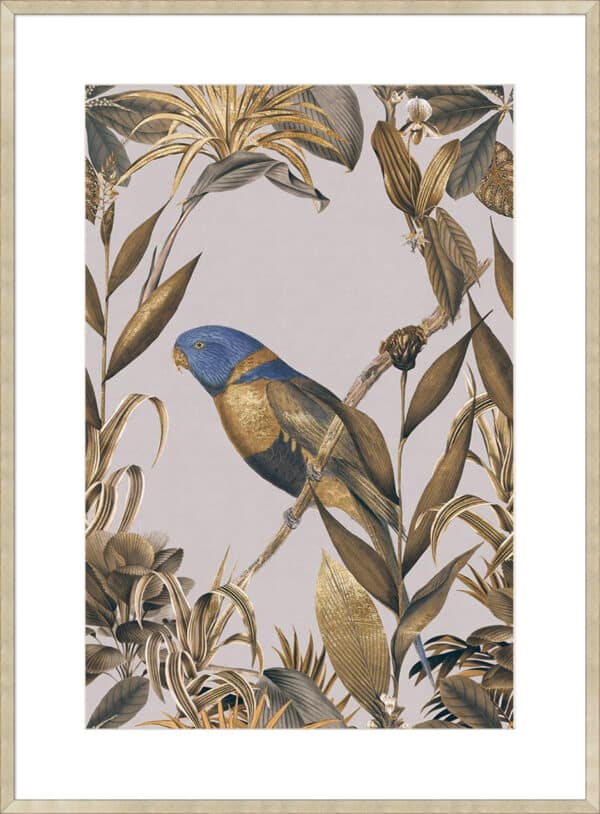 Golden Parakeets - Paradise - 10cm Mount Board