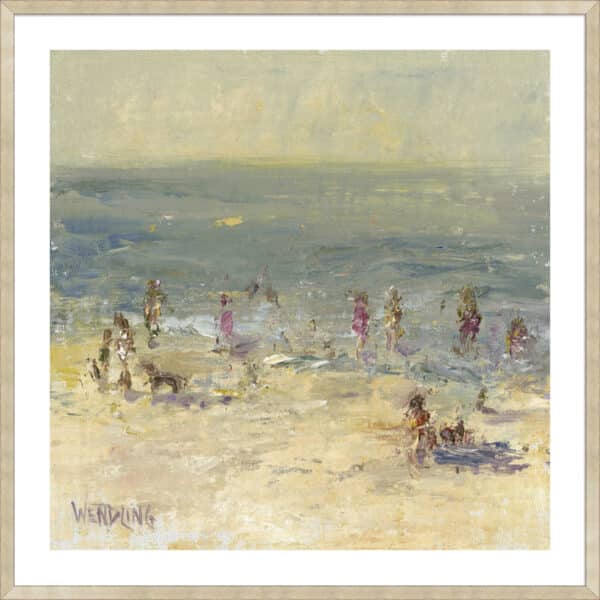 Impasto Beach Day II - 5cm White Border