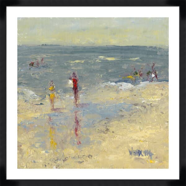 Impasto Beach Day I - 5cm White Border - Image 3