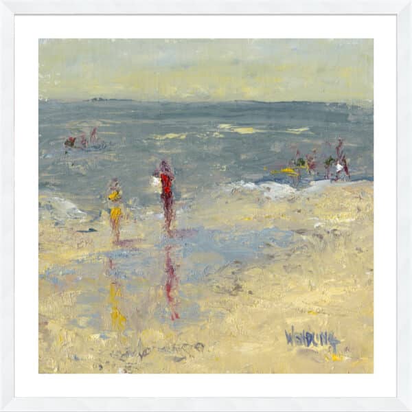 Impasto Beach Day I - 5cm White Border - Image 2