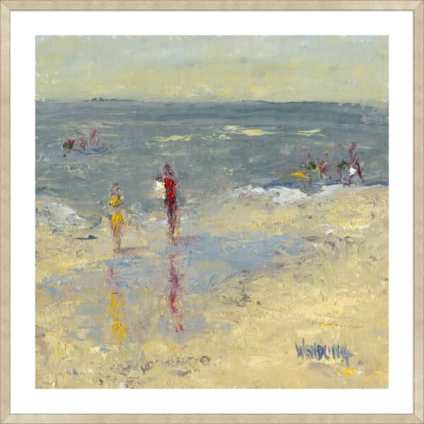 Impasto Beach Day I - 5cm White Border