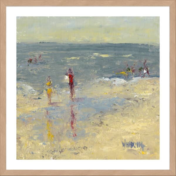 Impasto Beach Day I - 5cm White Border - Image 4