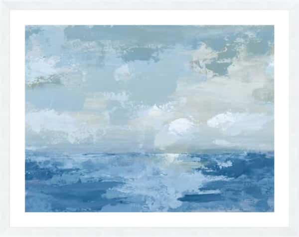 Silver Blue Sea - 5cm White Border - Image 3