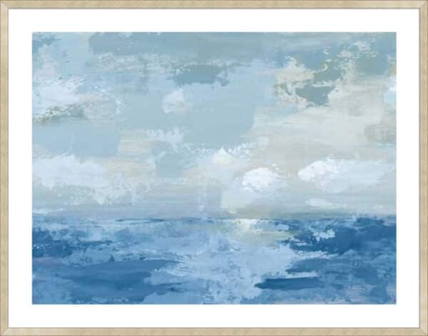 Silver Blue Sea - 5cm White Border - Image 2