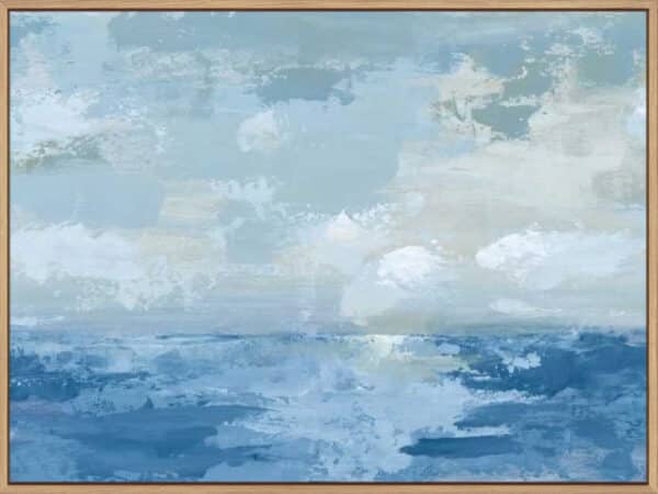 Silver Blue Sea - Canvas