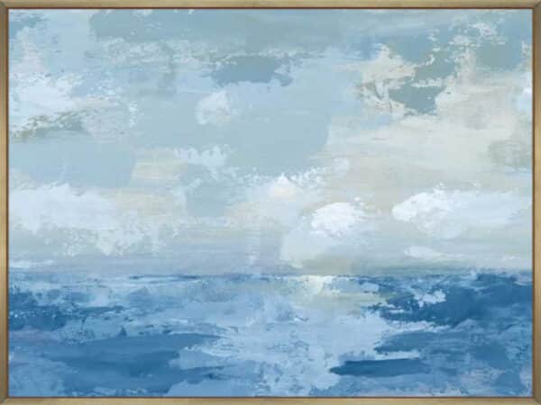 Silver Blue Sea - Canvas - Image 3