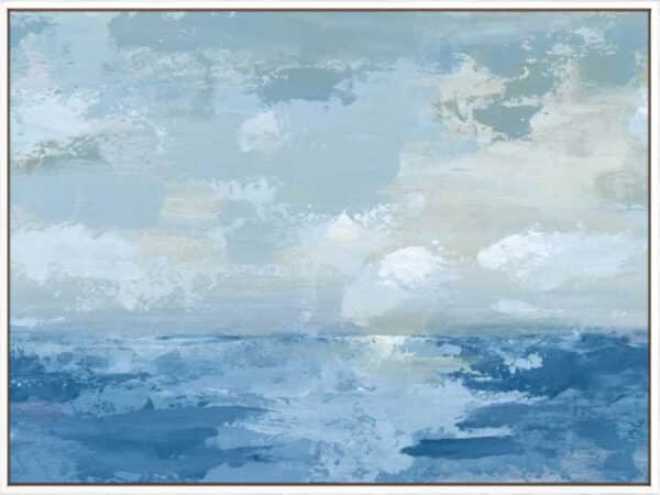 Silver Blue Sea - Canvas - Image 2