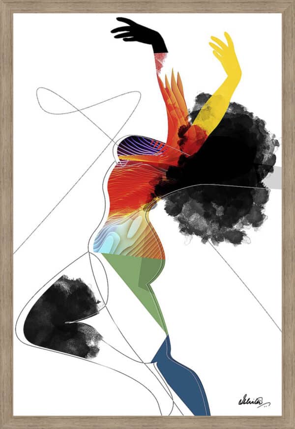 Vivid Woman - Liberated - Framed to Edge - Image 2