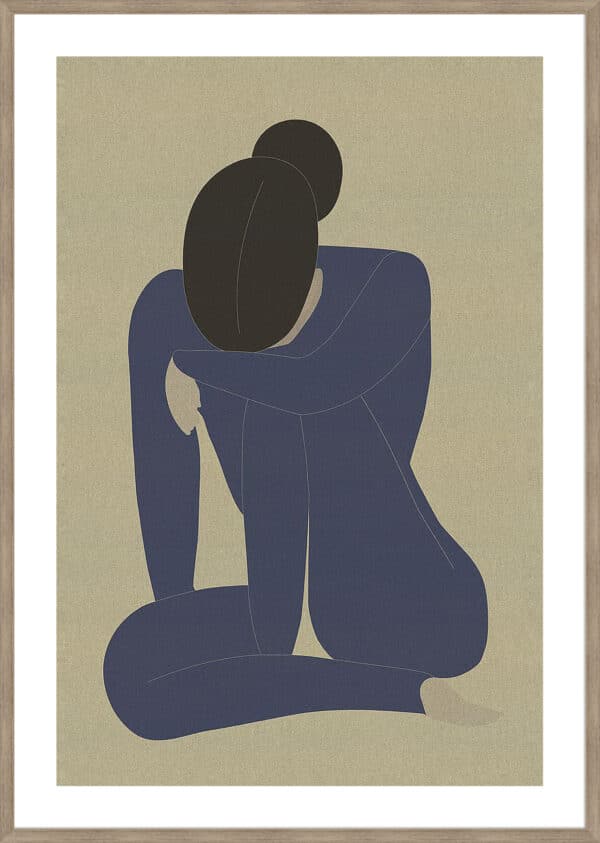 Woman in Thought - 5cm White Border - Image 2