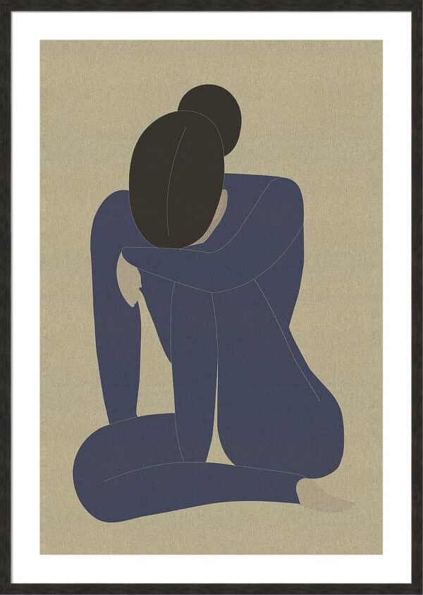 Woman in Thought - 5cm White Border - Image 4