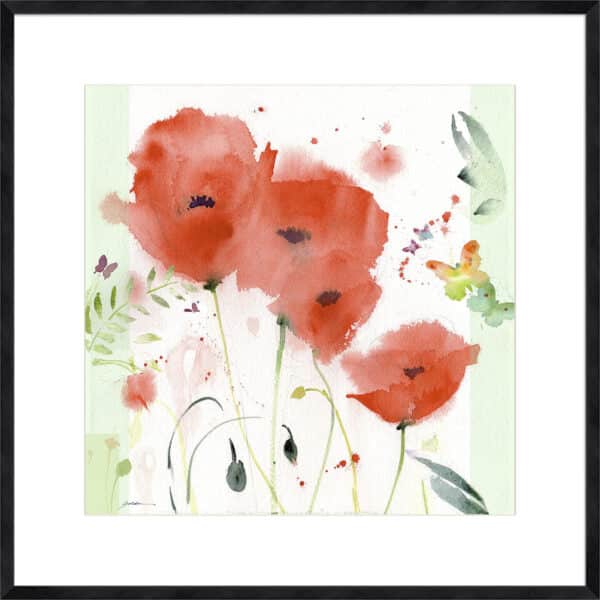 Poppies Chinoise - 10cm Mount Board - Image 3