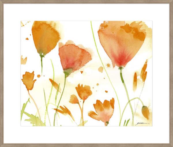 Poppy Moment - 10cm Mount Board