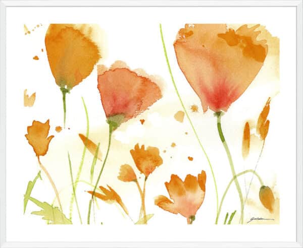 Poppy Moment - 5cm White Border - Image 4