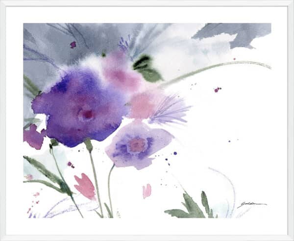 Purple Cloud Garden - 5cm White Border - Image 2