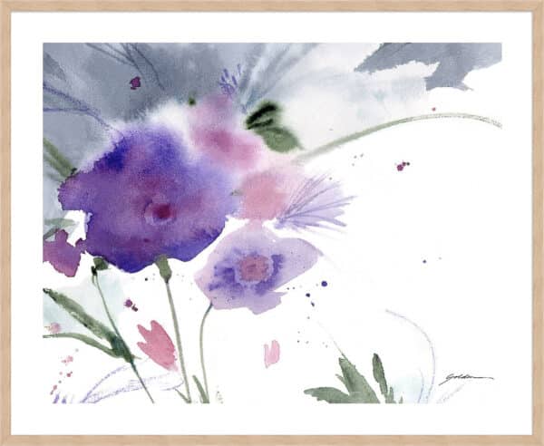 Purple Cloud Garden - 5cm White Border - Image 5