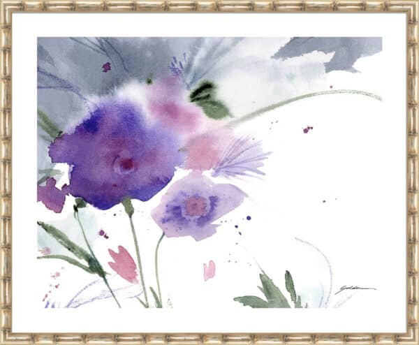 Purple Cloud Garden - 5cm White Border - Image 3