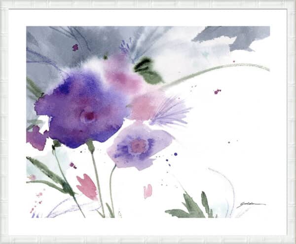 Purple Cloud Garden - 5cm White Border - Image 4