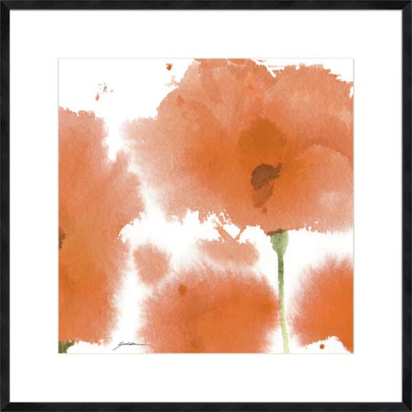 Red Orange Poppies - 10cm Mount Board - Image 4