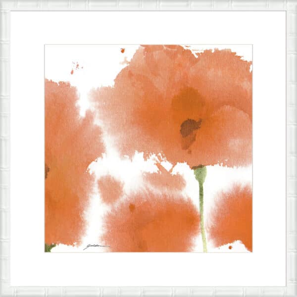 Red Orange Poppies - 10cm Mount Board - Image 3