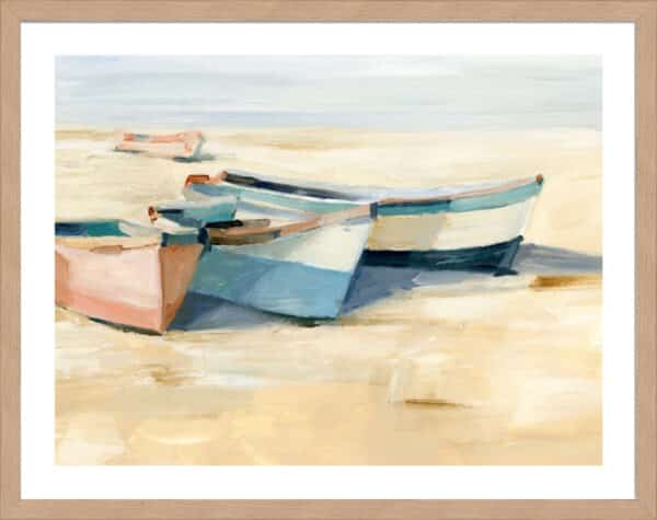 Beached Boats II - 5cm White Border