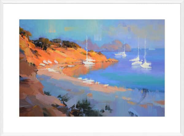 Evening Boats - 10cm Mount Board - Image 2