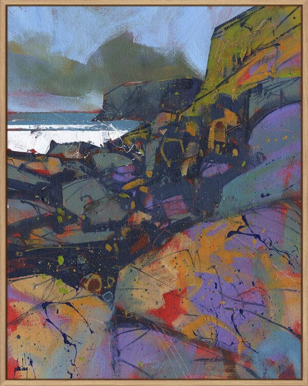 Morfa Cove Rocks - Canvas - Image 4