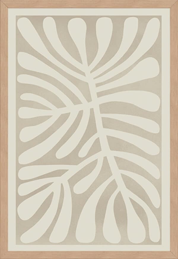 Organic Flourish - Tawny Display - Framed to Edge