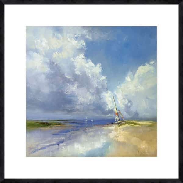 Sailboat on a Sandy Beach - 10cm Mount Board - Image 6