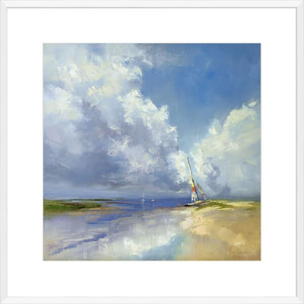 Sailboat on a Sandy Beach - 10cm Mount Board - Image 7