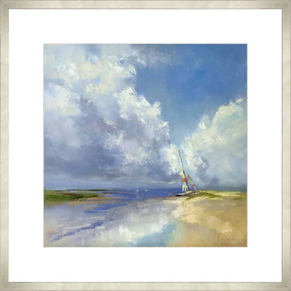 Sailboat on a Sandy Beach - 10cm Mount Board - Image 9