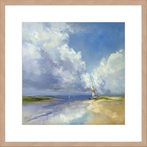 Sailboat on a Sandy Beach - 10cm Mount Board - Image 8