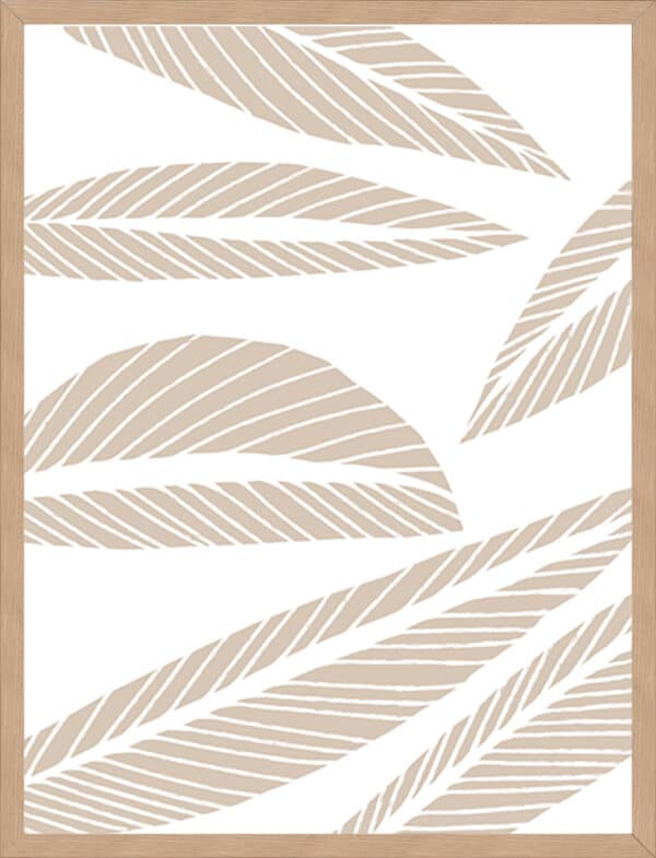 Tropical Flourish - Tawny Display - Framed to Edge