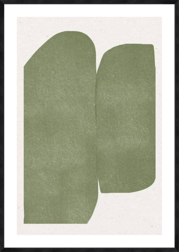 Green Paper Cut Modern - 5cm White Border - Image 3