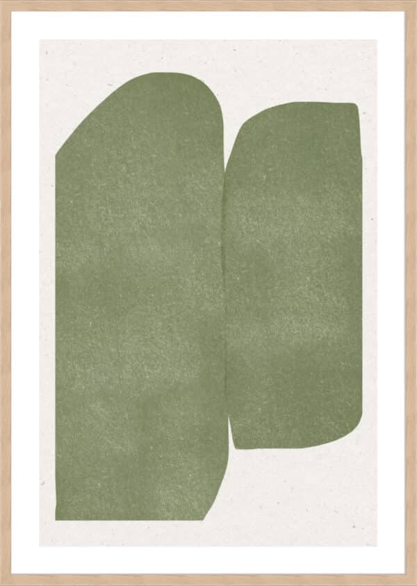 Green Paper Cut Modern - 5cm White Border - Image 2