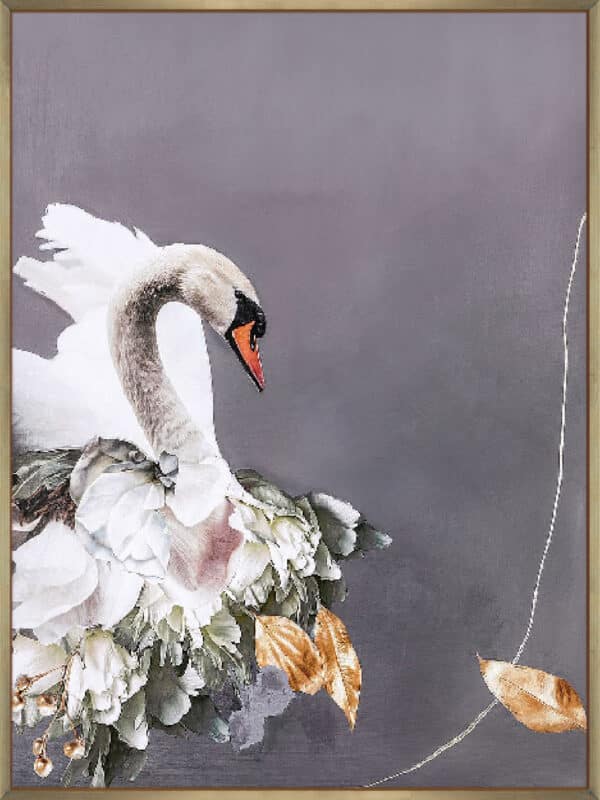 Swan Gold I - Canvas