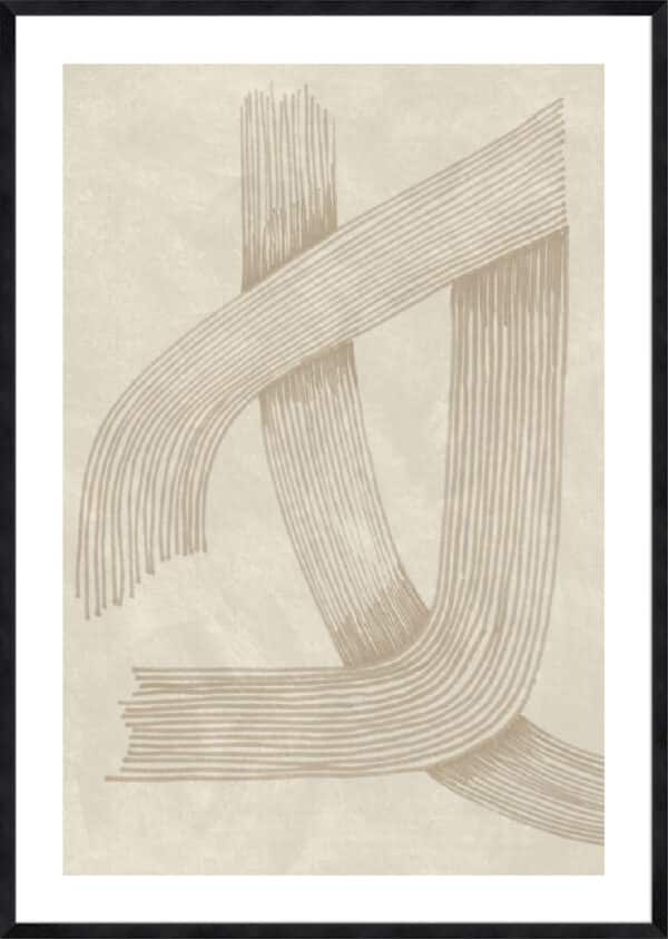 Abstract Sophisticated Line I - 5cm White Border - Image 2